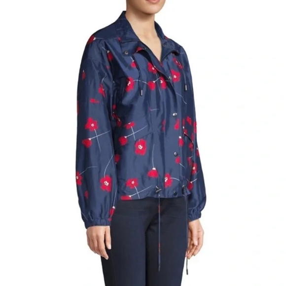 Parker Jackets & Blazers - Authentic Parker Hollis Floral Print Windbreaker In Aquarius Poppies
